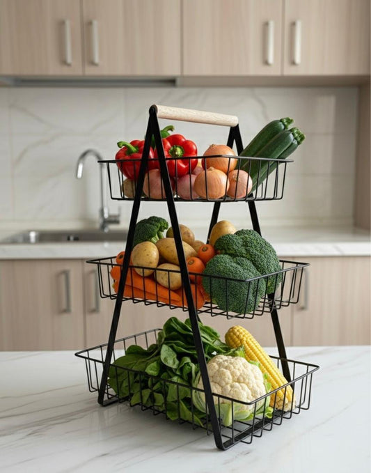 Iron vegetable Rack ( 3 in 1 )