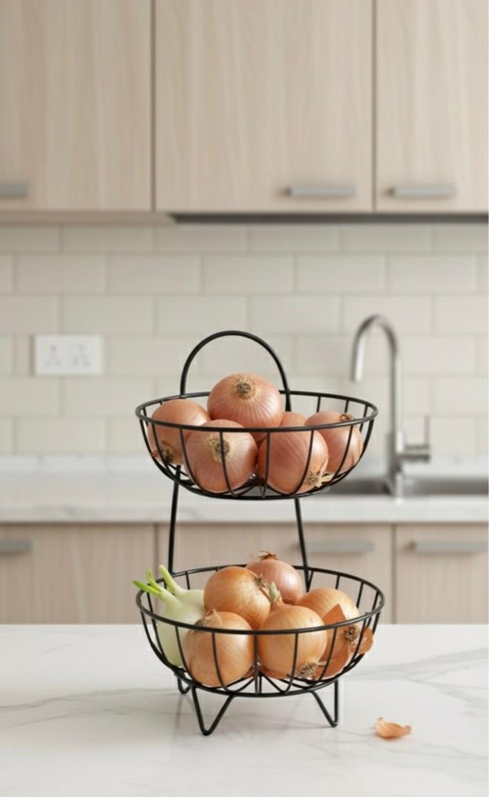 Iron vegetable Rack ( 2 in 1 )