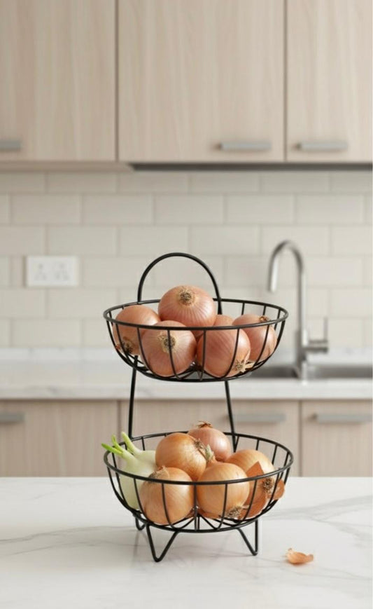Iron vegetable Rack ( 2 in 1 )