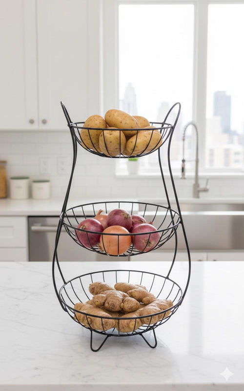 Iron Vegetable Circle Rack ( 3 in 1 )