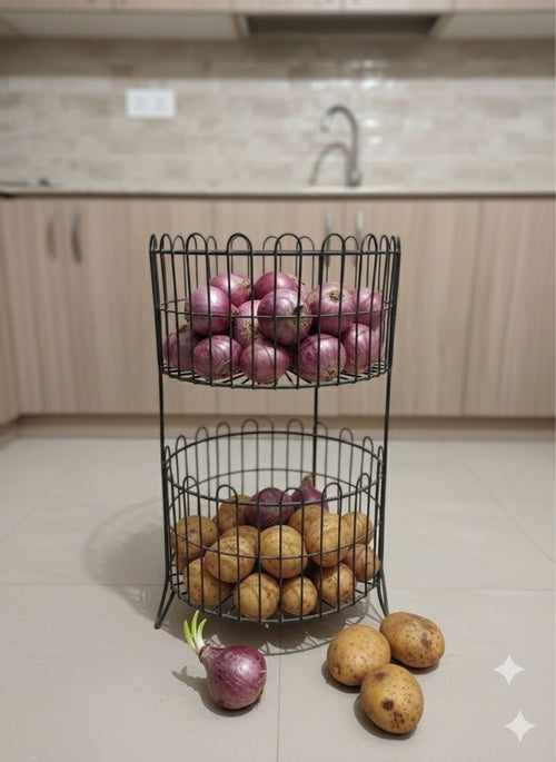 Iron Vegeitable Circle Rack ( 2 in 1 )