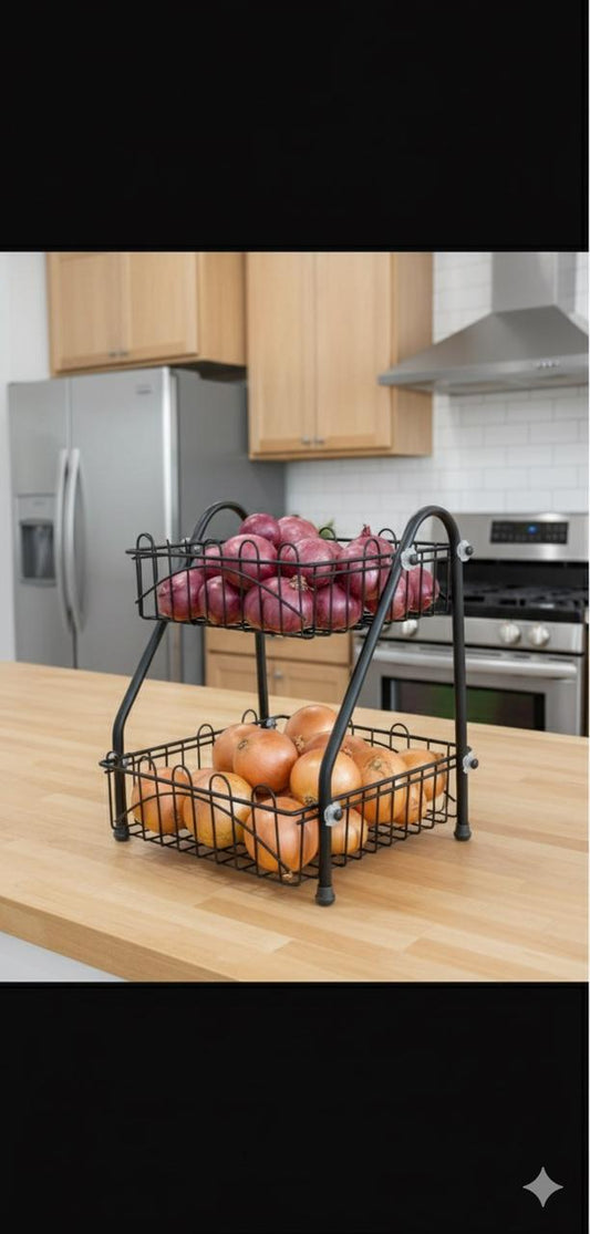 Iron Vegetable Rack ( 2 in 1 )